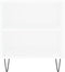 vidaXL - Salontafel - 102x44,5x50 - cm - bewerkt - hout - wit