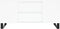 vidaXL - Salontafel - 102x44,5x50 - cm - bewerkt - hout - wit