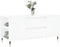vidaXL - Salontafel - 102x44,5x50 - cm - bewerkt - hout - wit