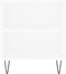 vidaXL - Salontafel - 102x44,5x50 - cm - bewerkt - hout - wit