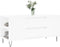 vidaXL - Salontafel - 102x44,5x50 - cm - bewerkt - hout - wit