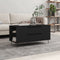 vidaXL - Salontafel - 102x44,5x50 - cm - bewerkt - hout - zwart