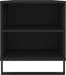 vidaXL - Salontafel - 102x44,5x50 - cm - bewerkt - hout - zwart