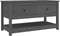 vidaXL - Salontafel - 102x49x55 - cm - massief - grenenhout - grijs