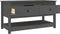 vidaXL - Salontafel - 102x49x55 - cm - massief - grenenhout - grijs