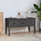 vidaXL - Salontafel - 102x49x55 - cm - massief - grenenhout - grijs