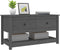 vidaXL - Salontafel - 102x49x55 - cm - massief - grenenhout - grijs