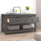 vidaXL - Salontafel - 102x49x55 - cm - massief - grenenhout - grijs