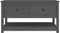 vidaXL - Salontafel - 102x49x55 - cm - massief - grenenhout - grijs