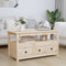 vidaXL - Salontafel - 102x49x55 - cm - massief - grenenhout