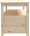 vidaXL - Salontafel - 102x49x55 - cm - massief - grenenhout