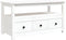 vidaXL - Salontafel - 102x49x55 - cm - massief - grenenhout - wit