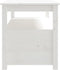 vidaXL - Salontafel - 102x49x55 - cm - massief - grenenhout - wit