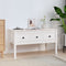 vidaXL - Salontafel - 102x49x55 - cm - massief - grenenhout - wit