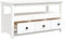 vidaXL - Salontafel - 102x49x55 - cm - massief - grenenhout - wit