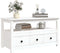 vidaXL - Salontafel - 102x49x55 - cm - massief - grenenhout - wit