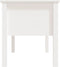 vidaXL - Salontafel - 102x49x55 - cm - massief - grenenhout - wit