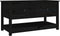 vidaXL - Salontafel - 102x49x55 - cm - massief - grenenhout - zwart