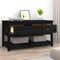 vidaXL - Salontafel - 102x49x55 - cm - massief - grenenhout - zwart