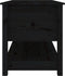 vidaXL - Salontafel - 102x49x55 - cm - massief - grenenhout - zwart