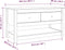 vidaXL - Salontafel - 102x49x55 - cm - massief - grenenhout - zwart