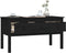 vidaXL - Salontafel - 102x49x55 - cm - massief - grenenhout - zwart