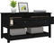 vidaXL - Salontafel - 102x49x55 - cm - massief - grenenhout - zwart