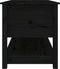 vidaXL - Salontafel - 102x49x55 - cm - massief - grenenhout - zwart