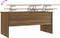 vidaXL - Salontafel - 102x50,5x46,5 - cm - bewerkt - hout - bruin - eikenkleur