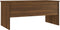 vidaXL - Salontafel - 102x50,5x46,5 - cm - bewerkt - hout - bruin - eikenkleur