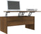 vidaXL - Salontafel - 102x50,5x46,5 - cm - bewerkt - hout - bruin - eikenkleur