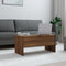 vidaXL - Salontafel - 102x50,5x46,5 - cm - bewerkt - hout - bruin - eikenkleur
