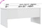 vidaXL - Salontafel - 102x50,5x46,5 - cm - bewerkt - hout - hoogglans - wit