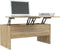 vidaXL - Salontafel - 102x50,5x46,5 - cm - bewerkt - hout - sonoma - eikenkleurig