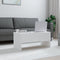 vidaXL - Salontafel - 102x50,5x46,5 - cm - bewerkt - hout - wit