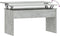 vidaXL - Salontafel - 102x50,5x52,5 - cm - bewerkt - hout - betongrijs