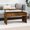 vidaXL - Salontafel - 102x50,5x52,5 - cm - bewerkt - hout - gerookt - eikenkleurig