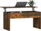 vidaXL - Salontafel - 102x50,5x52,5 - cm - bewerkt - hout - gerookt - eikenkleurig