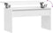 vidaXL - Salontafel - 102x50,5x52,5 - cm - bewerkt - hout - wit