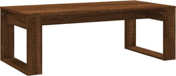 vidaXL - Salontafel - 102x50x35 - cm - bewerkt - hout - bruin - eikenkleur