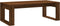 vidaXL - Salontafel - 102x50x35 - cm - bewerkt - hout - bruin - eikenkleur