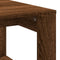 vidaXL - Salontafel - 102x50x35 - cm - bewerkt - hout - bruin - eikenkleur