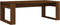 vidaXL - Salontafel - 102x50x35 - cm - bewerkt - hout - bruin - eikenkleur