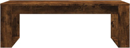 vidaXL - Salontafel - 102x50x35 - cm - bewerkt - hout - gerookt - eikenkleurig