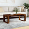 vidaXL - Salontafel - 102x50x35 - cm - bewerkt - hout - gerookt - eikenkleurig