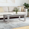 vidaXL - Salontafel - 102x50x35 - cm - bewerkt - hout - grijs - sonoma - eikenkleurig