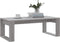 vidaXL - Salontafel - 102x50x35 - cm - bewerkt - hout - grijs - sonoma - eikenkleurig