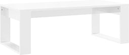 vidaXL - Salontafel - 102x50x35 - cm - bewerkt - hout - hoogglans - wit