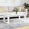 vidaXL - Salontafel - 102x50x35 - cm - bewerkt - hout - hoogglans - wit
