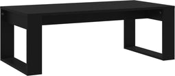 vidaXL - Salontafel - 102x50x35 - cm - bewerkt - hout - zwart